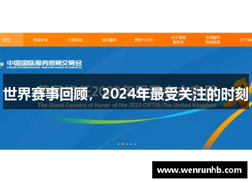 世界赛事回顾，2024年最受关注的时刻